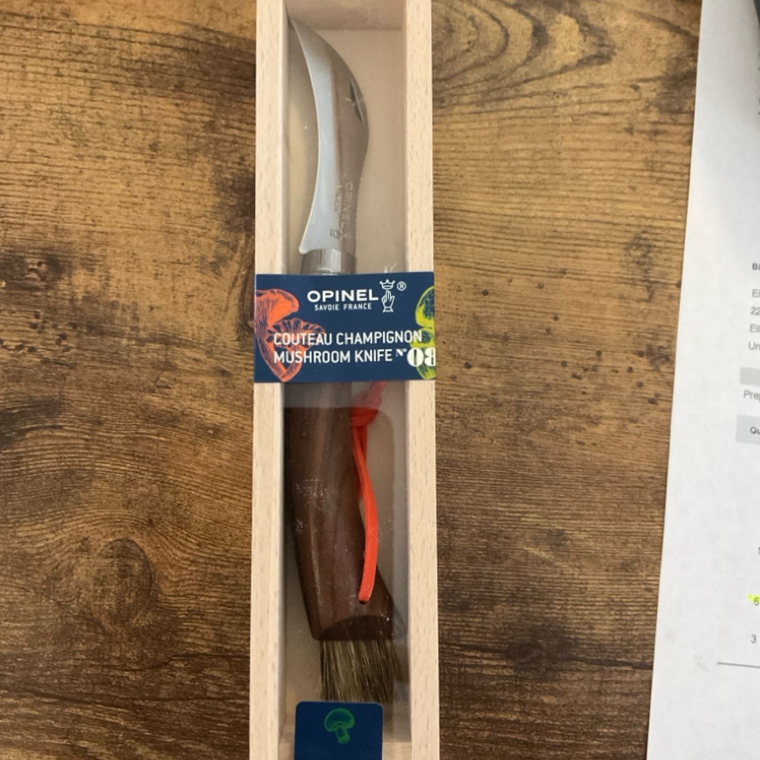 Opinel Black Walnut Mushroom Knife