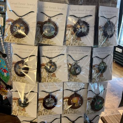 Sunset Forest Frame Necklace