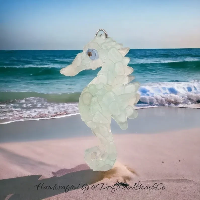 Sea glass Seahorse Wall Hanging