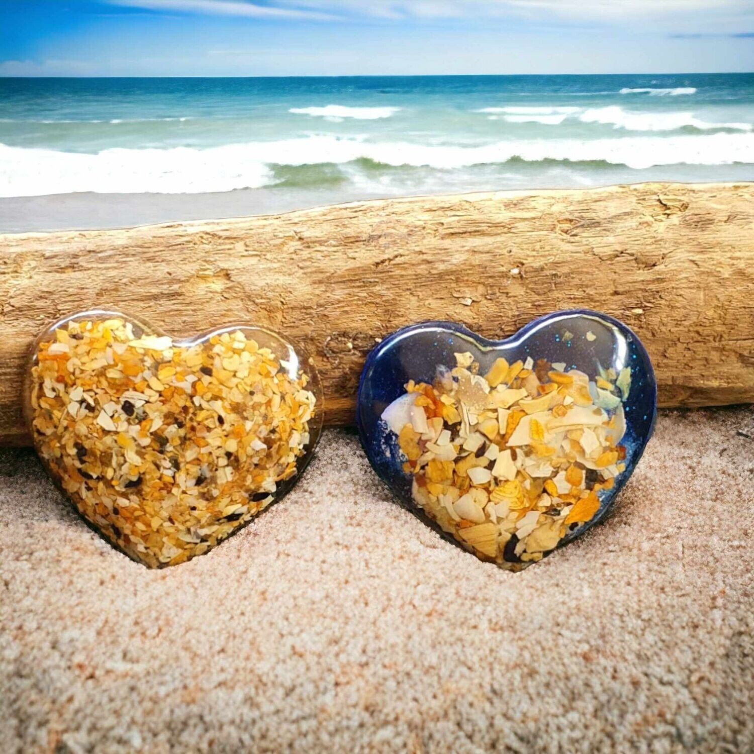 Beach Style Heart Fridge Magnet