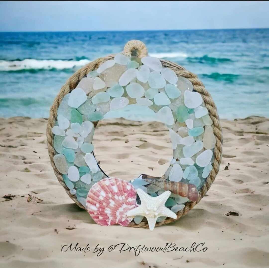 Sea glass Wreath