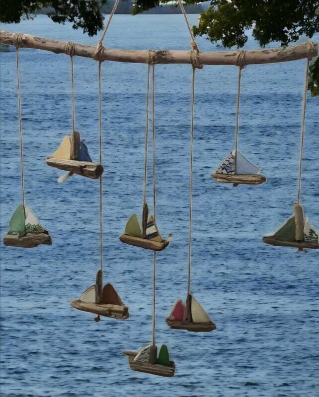 Driftwood Sailboat Mobile