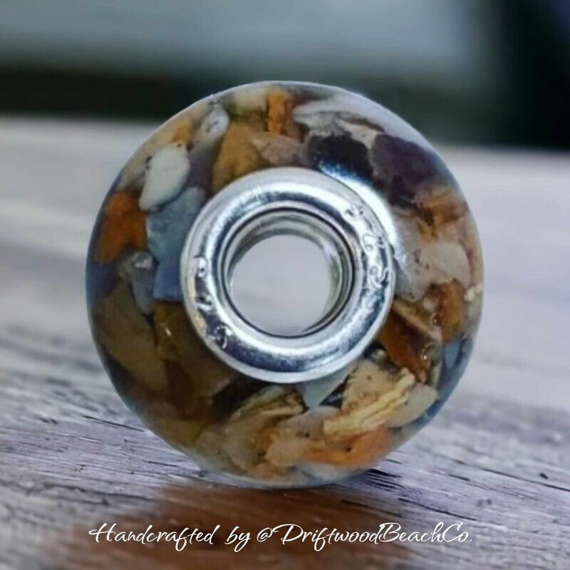 Crushed Shells & Resin Charm Beads