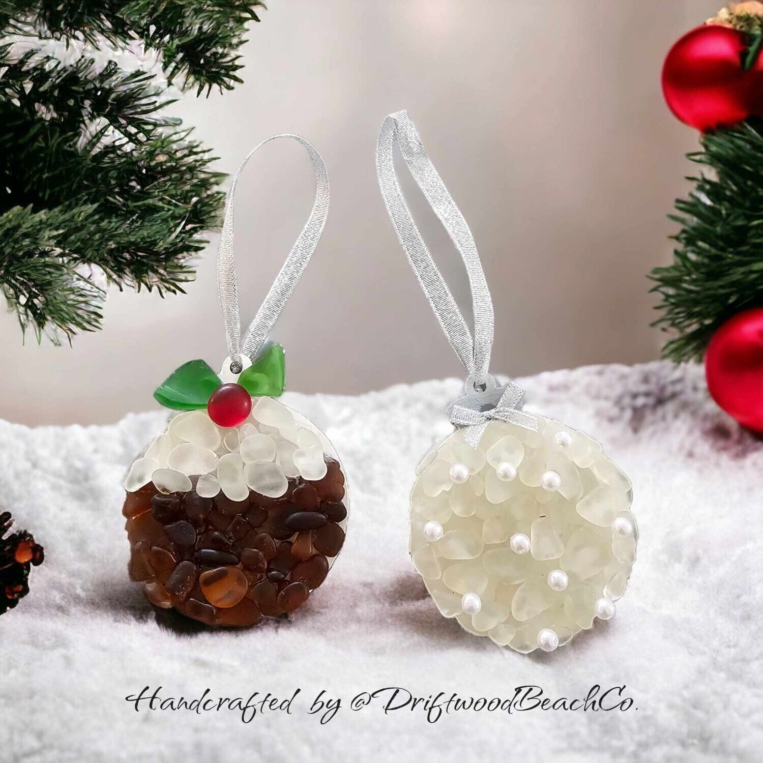 Seaglass Christmas Tree Hanging Bauble