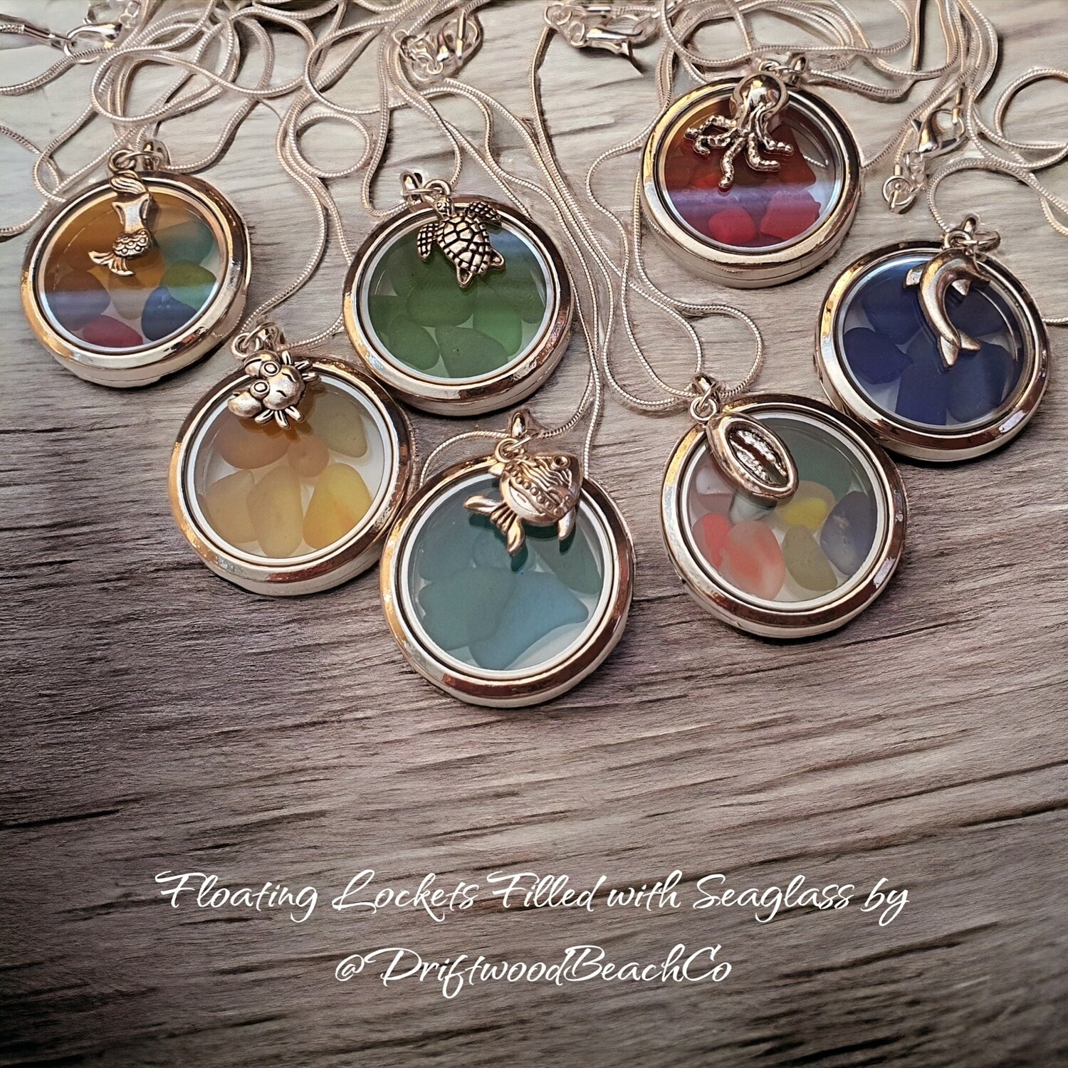 Floating Seaglass Locket