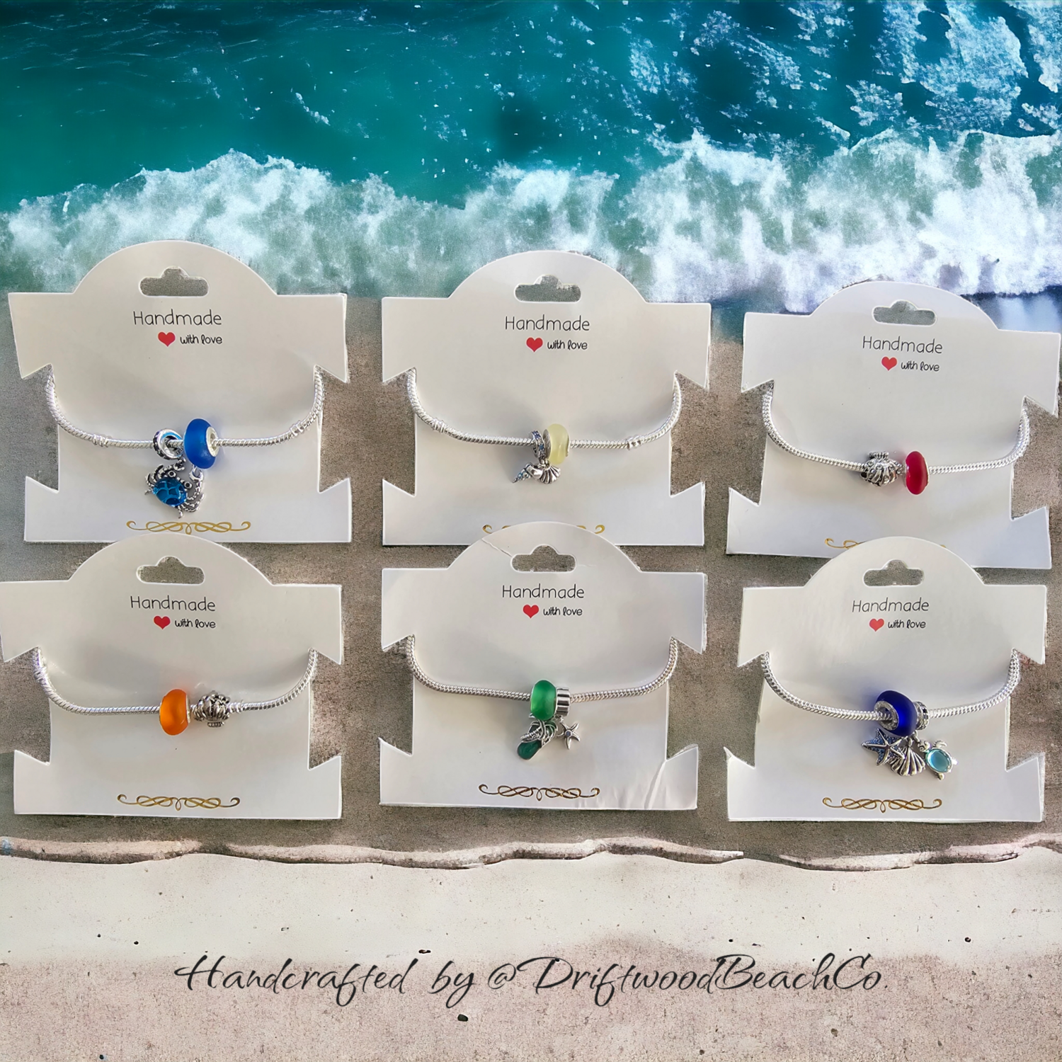 Seaglass Charm Bracelet