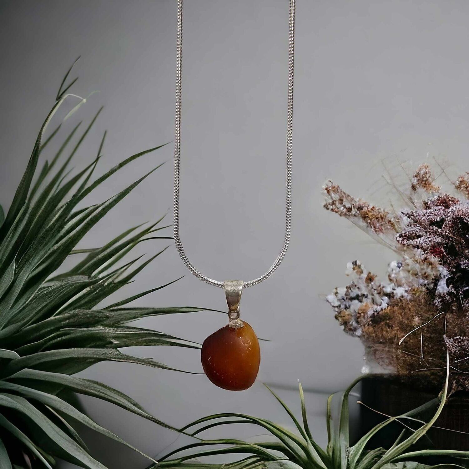 Amber Pendant style Necklace