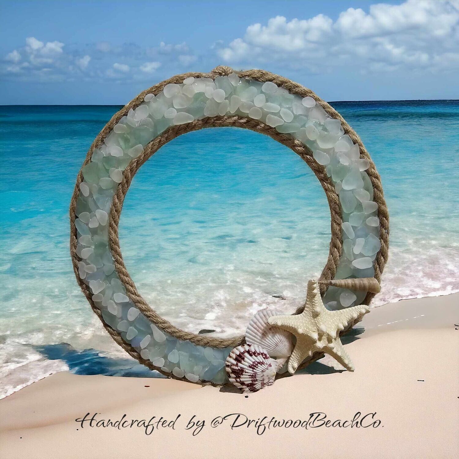 Sea glass Wreath