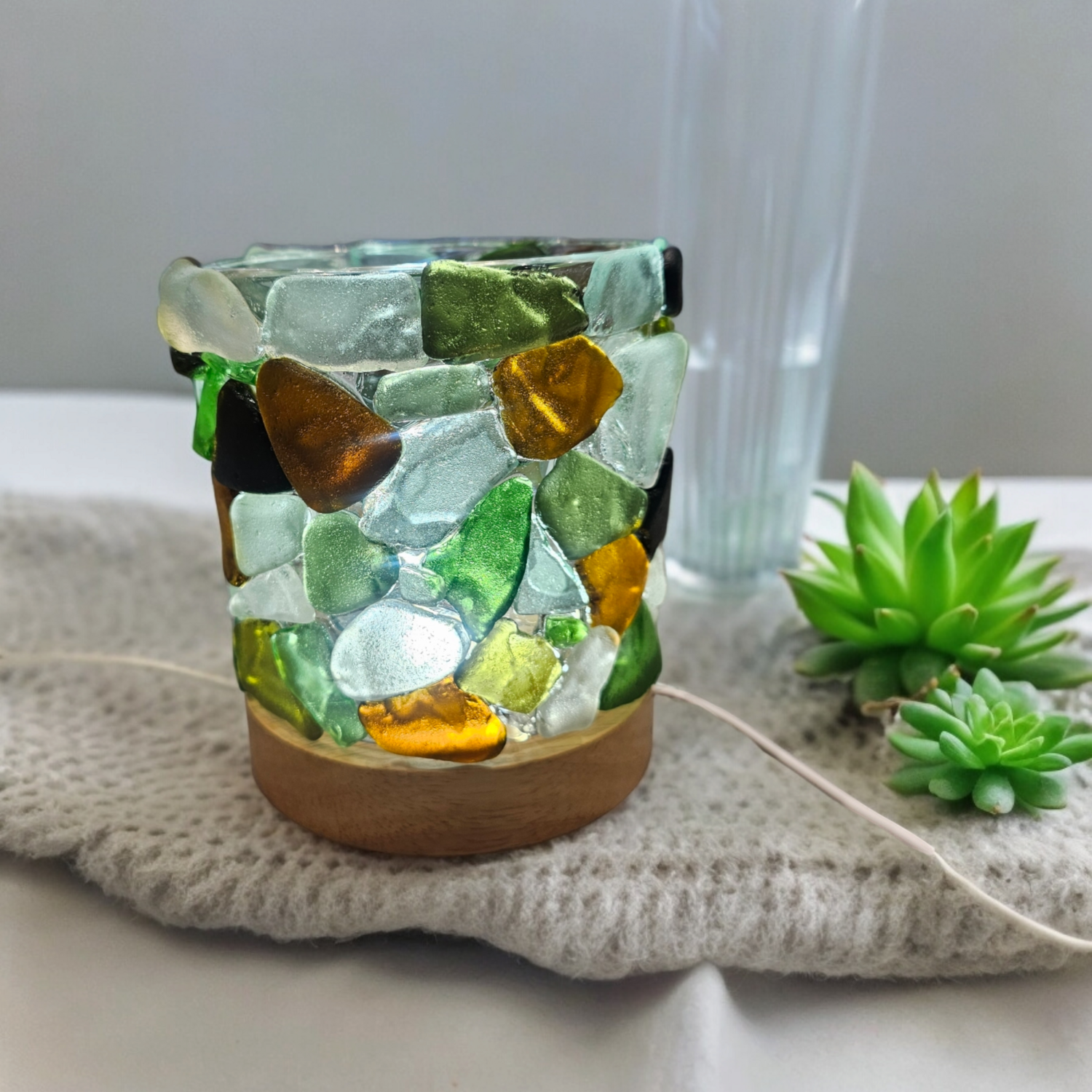 Seaglass Lamp