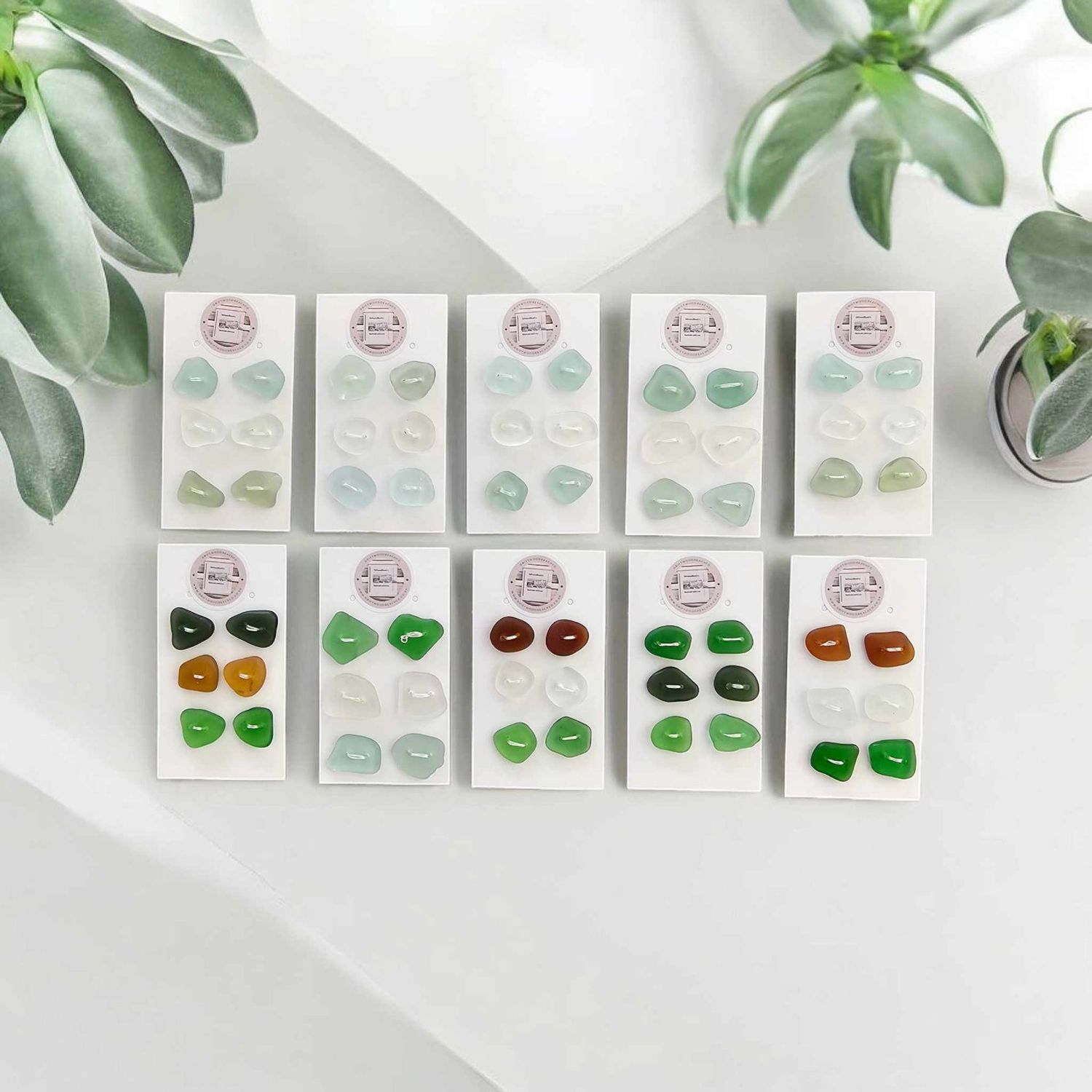 Sea glass Buttons