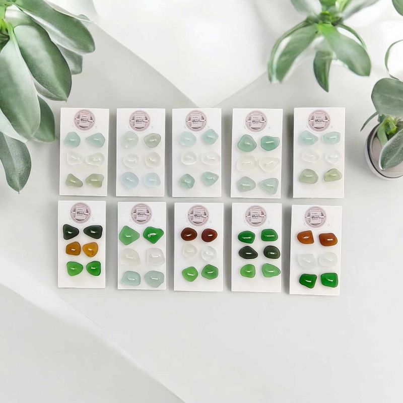 Sea glass Buttons