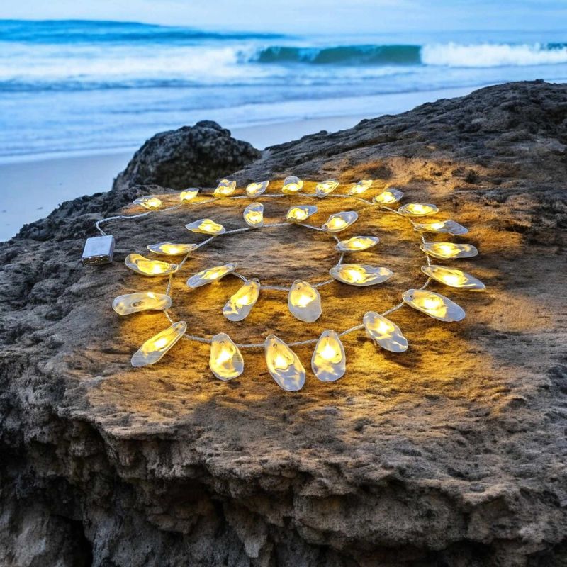 3m LED Oyster Shell Lights - Battery Operated