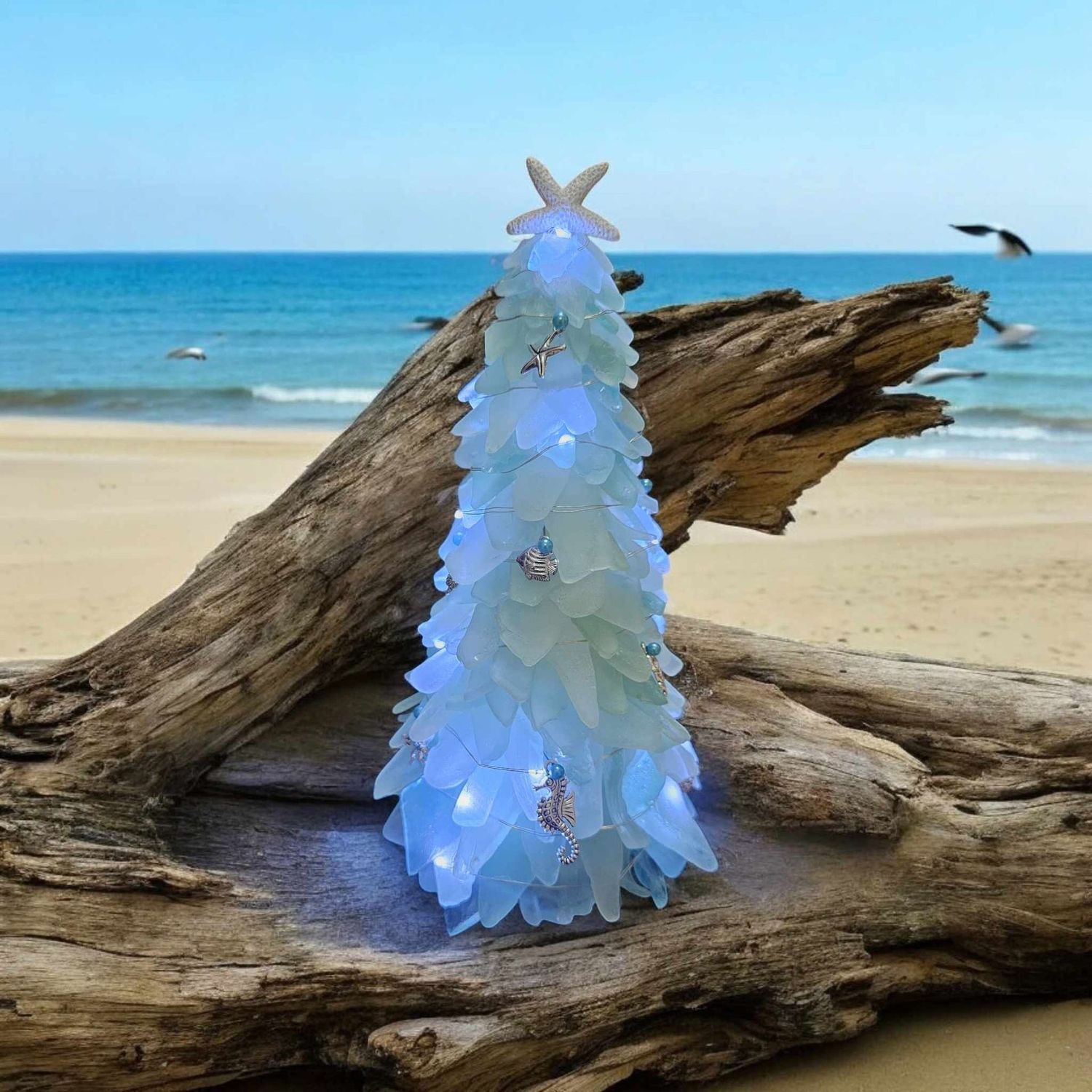 Sea foam Green Seaglass Tree