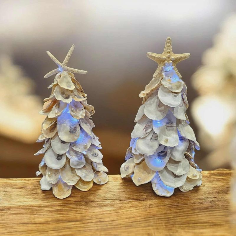 Light-Up Oyster Shell Tree