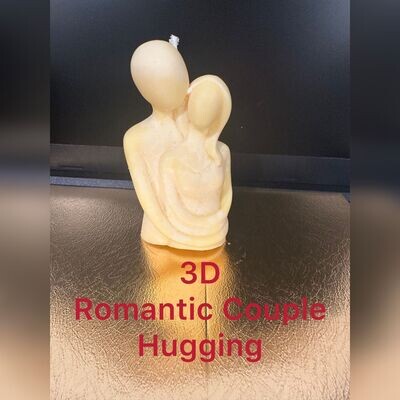 3D Hugging romantic couple