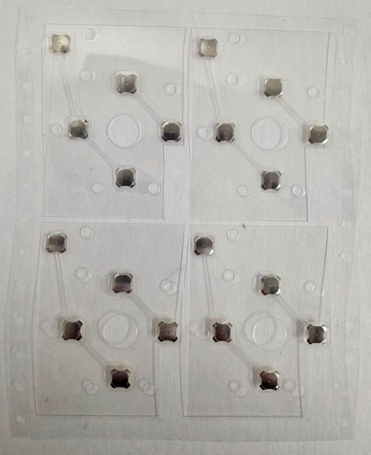 Atari 2600 Pre-Positioned GOLD Dome Switches