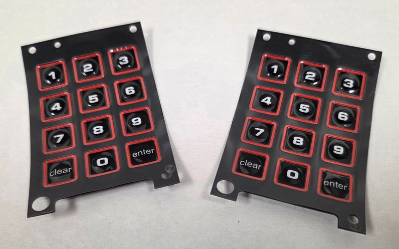 Intellivision 2 Bubble Keypad Overlay