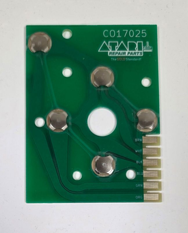Atari 2600 Joystick Circuit Boards with domes - Original style w/slide on connectors