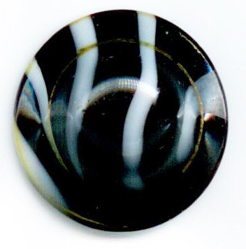 Black Glass Striped