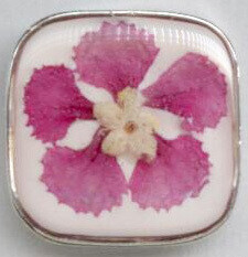 Real Flowers Embedded in Resin