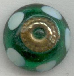 Swirl Back Glass with Metal Inlay