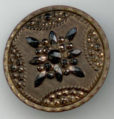 Black Glass in Metal, Gold Luster