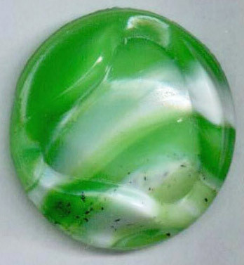 Glass, Green &amp; White Intermixed