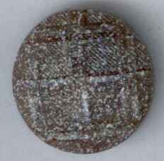 Brown Glass with Spatter Overlay