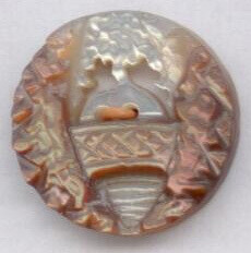 Carved Shell with Bridge Scene
