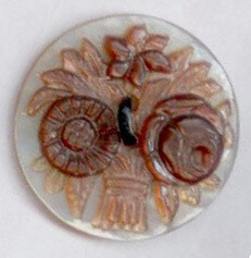 Shell, Carved Flowers