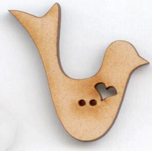 Love Bird, Laser Cut Wood
