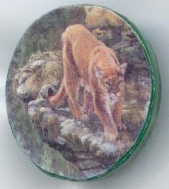 Wild Cat, Paper on Wood