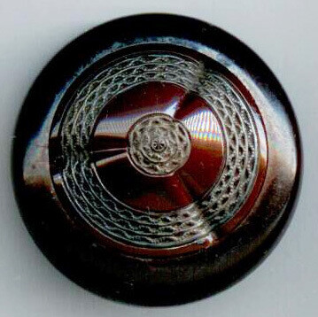Synthetic Polymer with Brown Glass Center