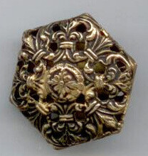 Cricket Cage Button, Hexagon Shape