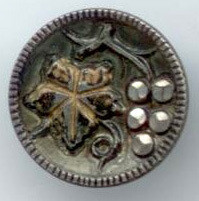 Grapes on Bright Cut Pewter
