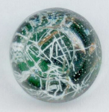 Green Paperweight with Shaved Top