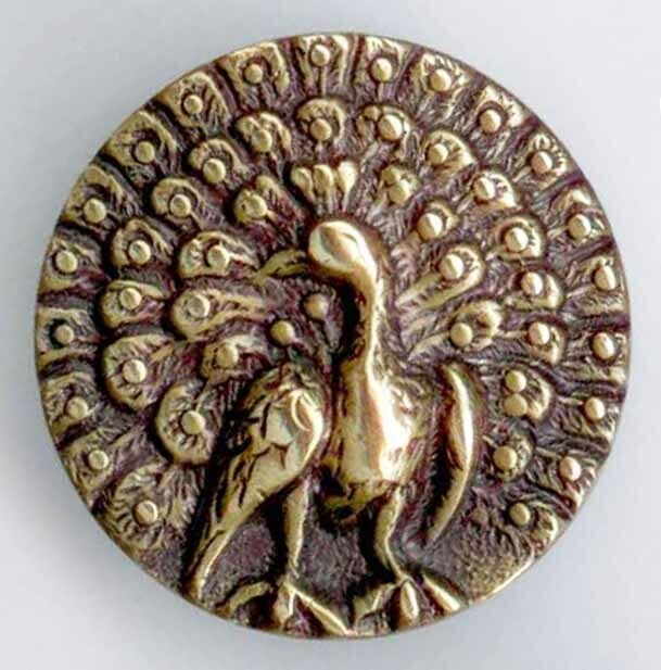 Peacock, 1-Piece Brass