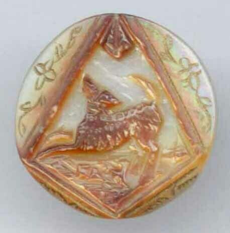 Dog Carved in Shell