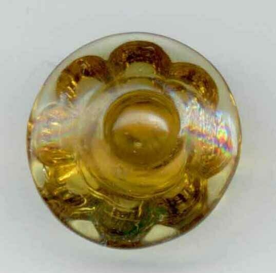 Transparent Yellow Swirl Back Glass