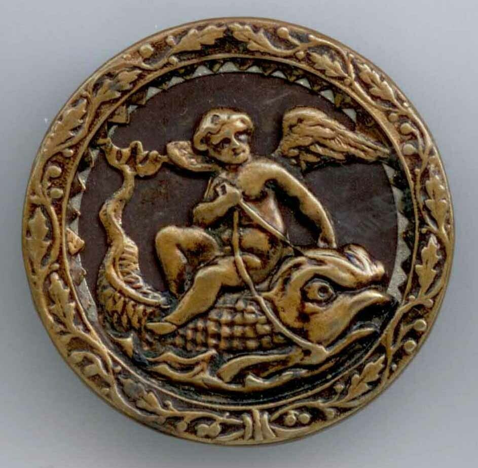 Cupid Riding Dolphin
