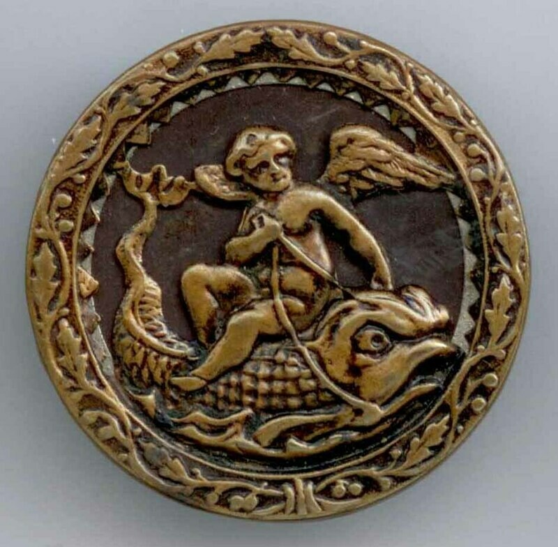 Cupid Riding Dolphin