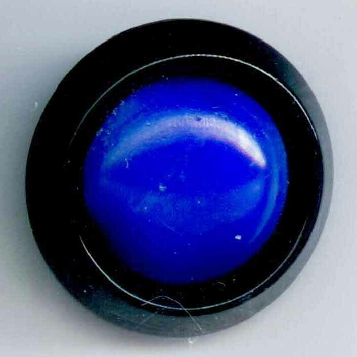 Blue Glass on Black Glass