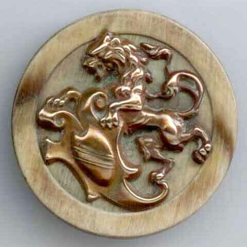 Rampant Lion on Horn