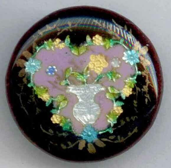 Enamel with Urn and Flowers, Foil