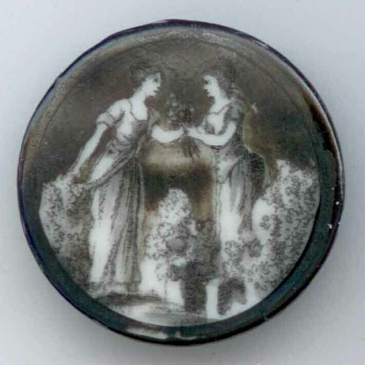 Ladies, Transfer on Porcelain
