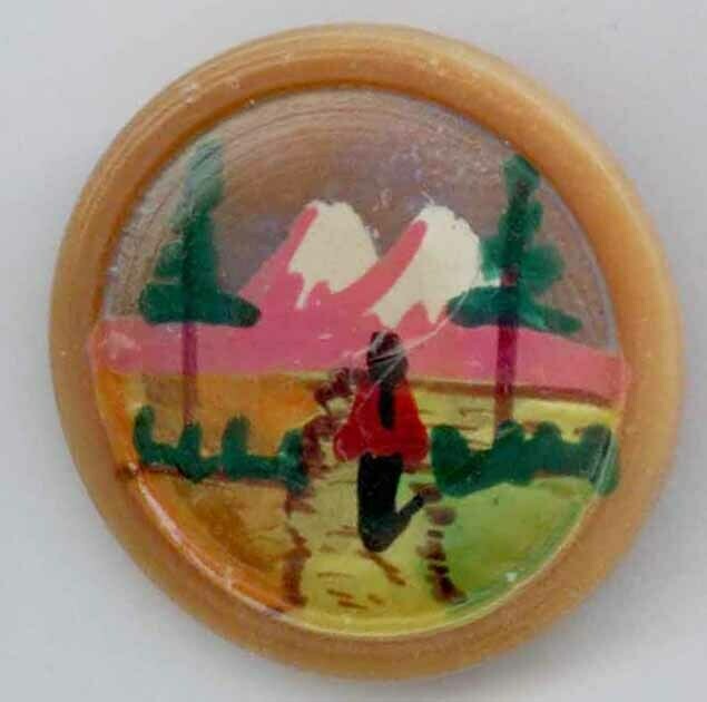 Vegetable Ivory Scene