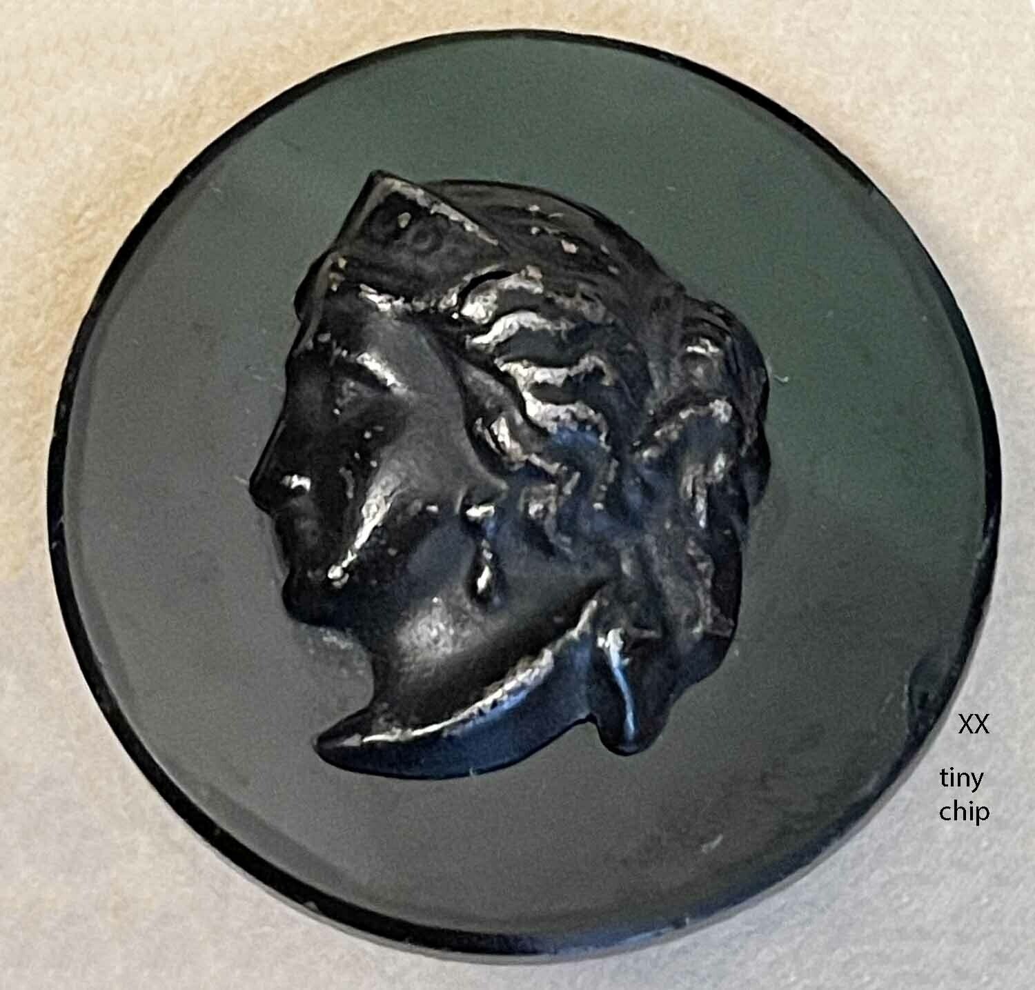 Black Glass Wafer with Metal Head