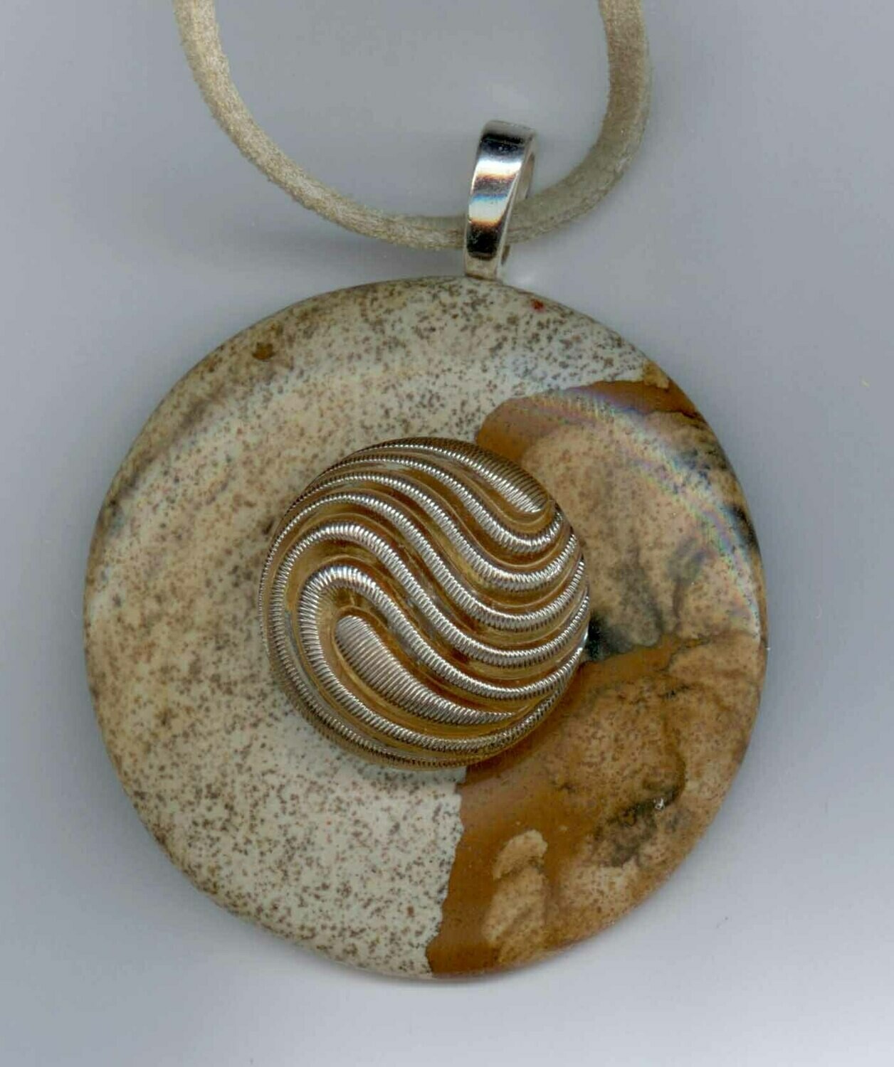 Button Necklace, Removable Button