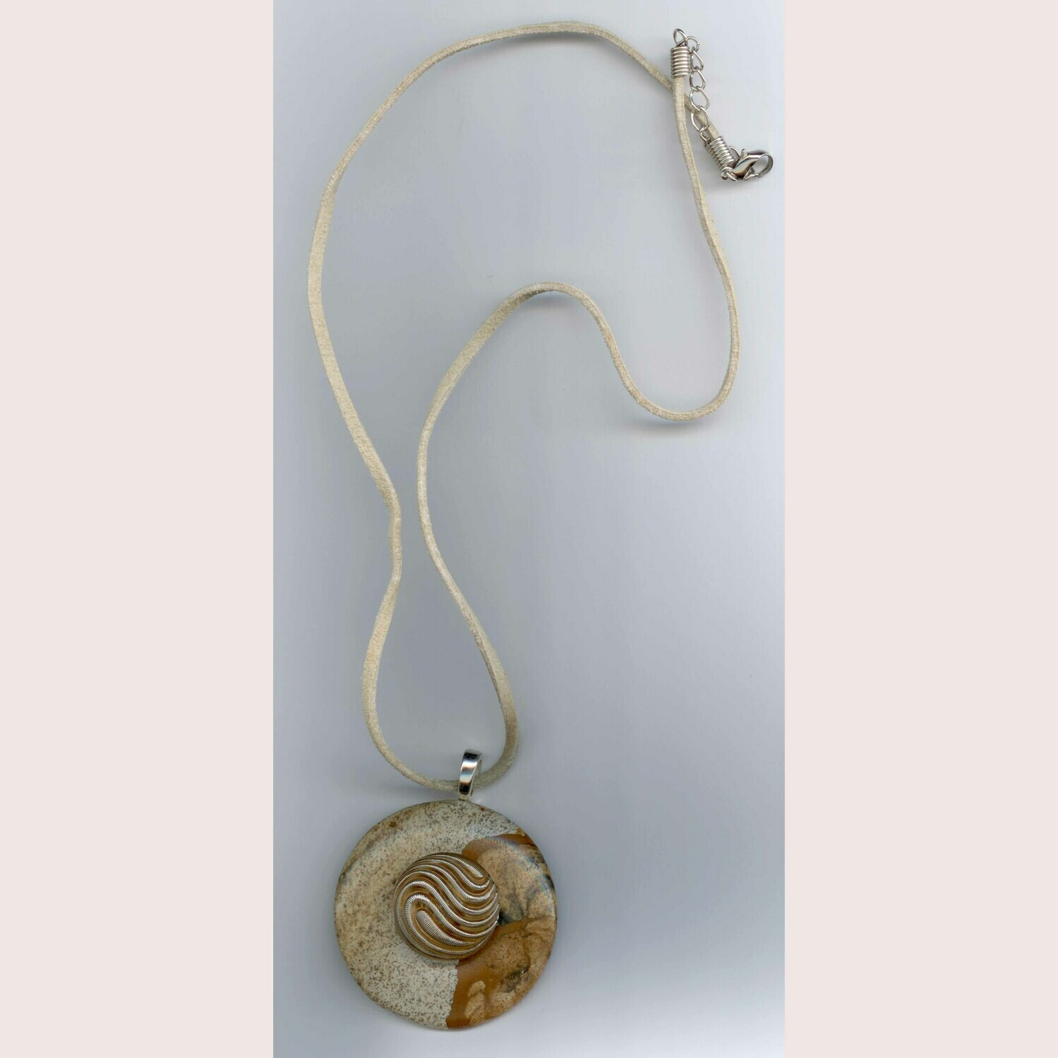 Button Necklace, Removable Button