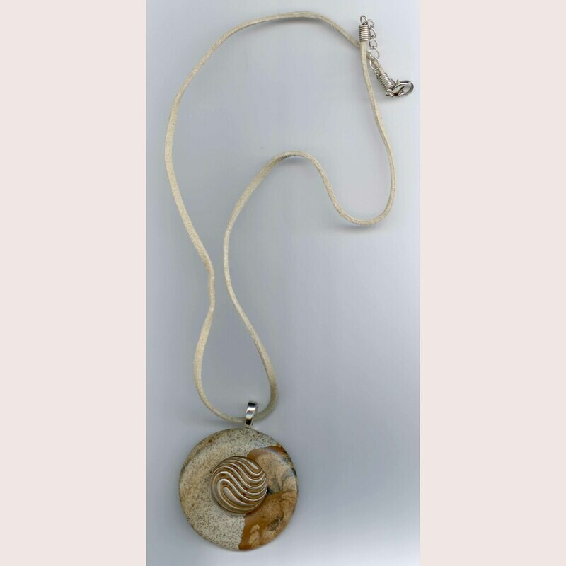Button Necklace, Removable Button